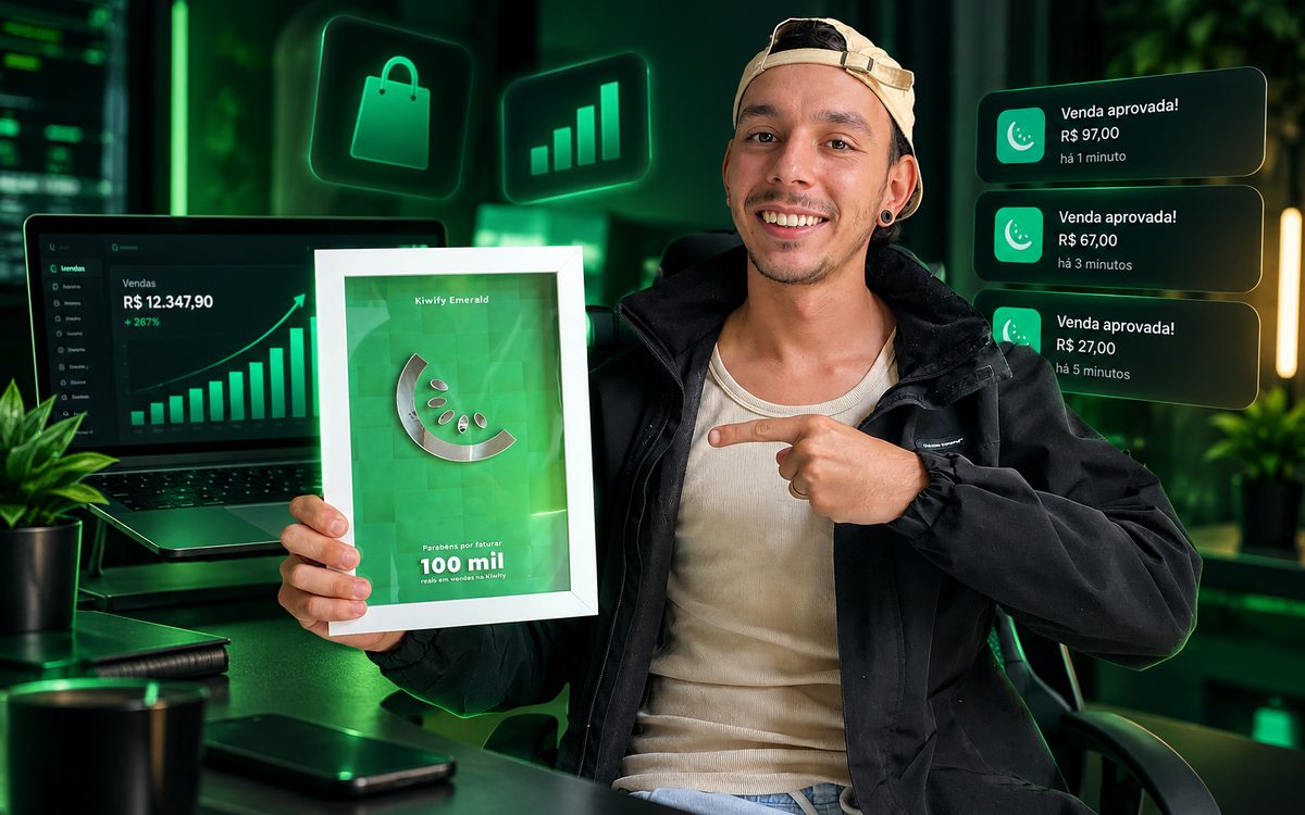 Venda de produtos digitais sem aparecer